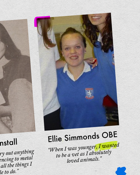 Ellie Simmonds OBE as a child