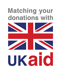 UK Aid match logo, Department for International Development 